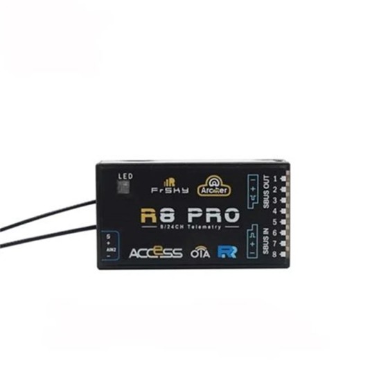 FrSky 2.4GHz ARCHER R8 Pro Receiver With OTA Supports Signal Redundancy for RC FPV Drones